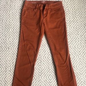 Ann Taylor Loft Burnt Orange Pants